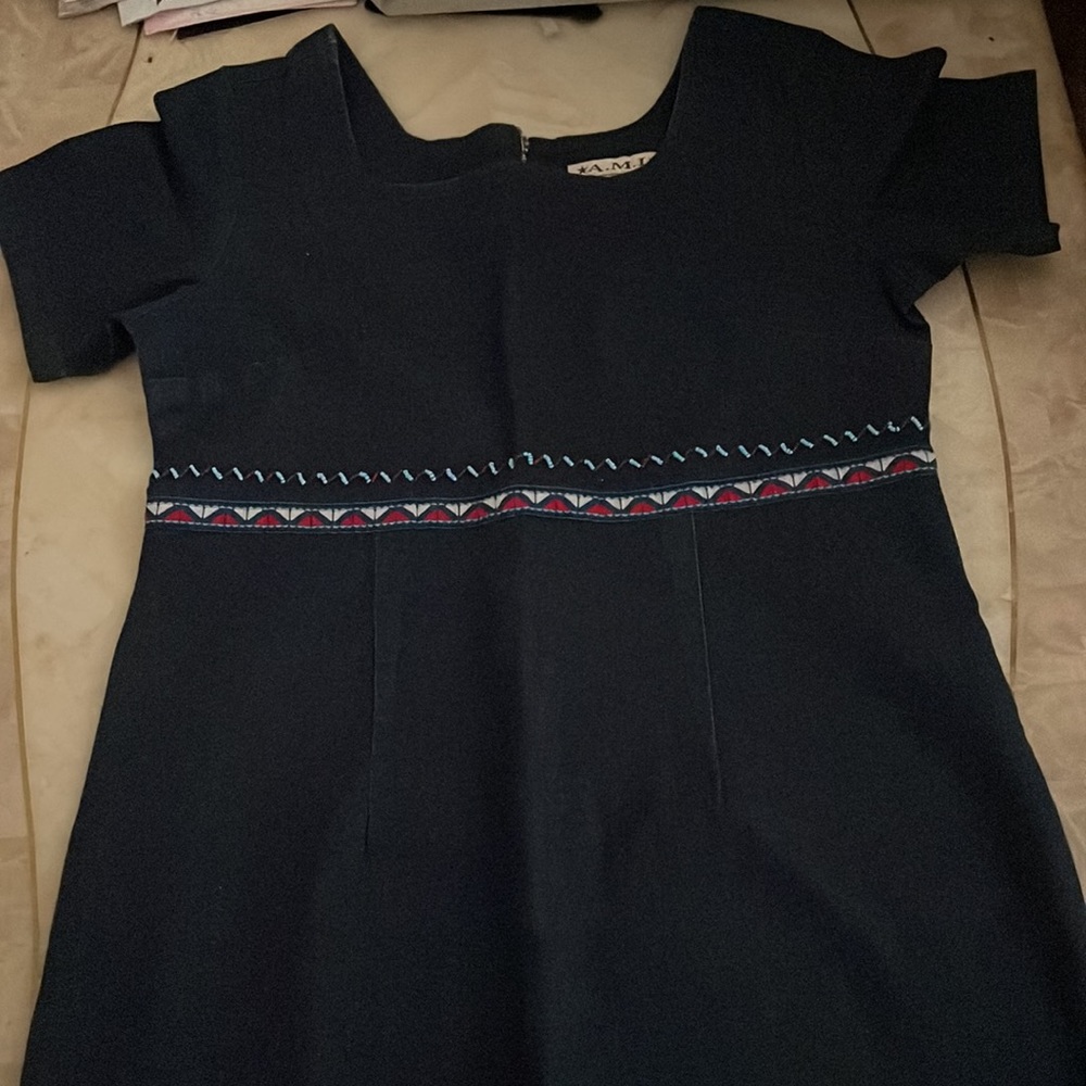 A.M.I WOMEN’S JEAN DRESS MEDIUM - Picture 3 of 9
